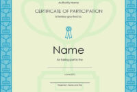 Certificate Of Participation Templates | 10+ Word, Excel &amp;amp; Pdf Samples within Stunning Certificate Of Participation Template Doc