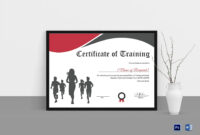Certificate Of Training For Running Template In Psd, Word with Running Certificate Templates
