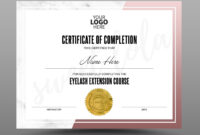 Certificate Template, Instant Download, Certificate Of Completion with Certificate Of Completion Templates Editable