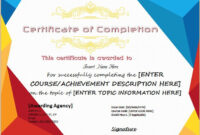 Certificates Of Completion Templates For Ms Word | Professional in Microsoft Word Award Certificate Template
