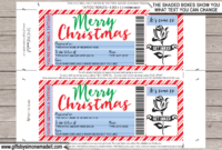 Christmas Tattoo Gift Certificate Template | Diy Printable Gift Voucher intended for Best Tattoo Gift Certificate Template