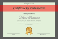 Classic Editable Word Certificate Of Participation Template pertaining to Microsoft Office Certificate Templates Free