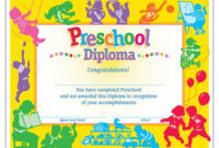 Classic Preschool Diploma , 30 Ct - T-17001 | Trend Enterprises Inc intended for Kindergarten Completion Certificate Templates
