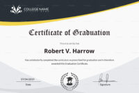 College Graduation Certificate Template - Professional Template Ideas pertaining to Professional Certificate Templates For Word