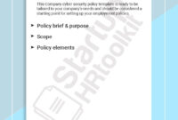 Company Cyber Security Policy Template | Policy Template, Cyber in Corporate Security Policy Template