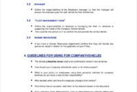 Company Policy Template - 6+ Free Pdf Documents Download | Free within Fresh Trucking Company Policy Template