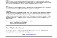 Company Travel Policy Template – Company Vehicle Policy † The Following regarding Free Company Vehicle Policy Template
