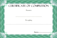 Completion Certificate Editable - 10+ Template Ideas inside Free Certificate Of Completion Construction Templates