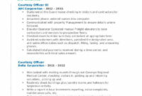Courtesy Officer Resume Samples | Qwikresume throughout Fascinating Property Management Manual Template