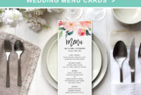 Create Your Own Wedding Menu Cards Online From Our Wide Selection Of within Design Your Own Menu Template