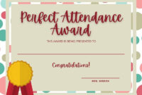 Customize 27+ Attendance Certificates Templates Online – Canva intended for Awesome Perfect Attendance Certificate Free Template
