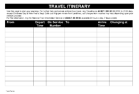 Daily+Travel+Itinerary+Template | Travel Itinerary Template, Itinerary in Professional Travel Itinerary Template