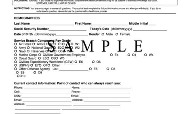 Dd Form 2795 - Privacy Act Statement (Sample) - Pre-Deployment Health with regard to Fresh Privacy Policy Statement Template