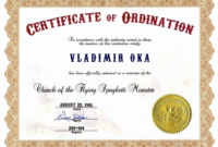 Deacon Ordination Certificate Template Best Of Free Printable Within intended for Fresh Certificate Of Ordination Template