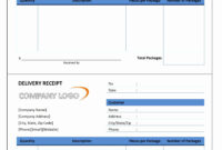 Delivery Receipt throughout Standard Shipping Policy Template