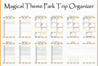 Disney Itinerary Template Word | Example Calendar Printable with regard to Blank Trip Itinerary Template