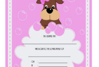 Dog Birth Certificate Template Editable [9+ Designs Free] within Puppy Birth Certificate Template