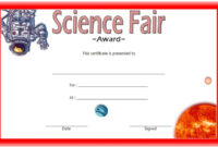 Download 10+ Science Fair Certificate Templates Free regarding Science Achievement Certificate Templates