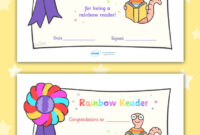 Editable Rainbow Reader Book Certificates | Reading Certificates with regard to Star Reader Certificate Templates