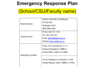 Emergency Management Plan Template in Crisis Management Policy Template