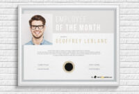 Employee Of The Month Award With Picture | Employee Recognition, Reward within Employee Of The Month Certificate Template Word