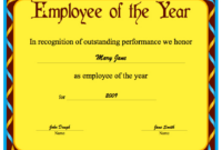 Employee Of The Year Certificate Printable Certificate within Fresh Employee Of The Year Certificate Template Free
