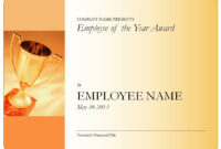 Employee Of The Year Certificate With Employee Of The Year Certificate regarding Fresh Employee Of The Year Certificate Template Free