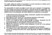 Environment, Health &amp;amp; Safety - Scitech pertaining to Environmental Health And Safety Management System Template