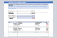 Excel Cashbook Template | Download And Edit For Your Business with regard to Cash Management Report Template