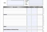 Free 10+ Sample Estimate Invoice Templates In Pdf | Ms Word inside Fascinating Blank Estimate Form Template