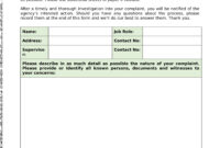 Free 14+ Employee Complaint Forms In Psd | Word | Pdf within Top Employee Grievance Policy Template