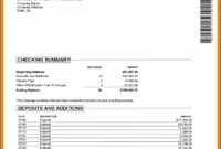 Free Blank Bank Statement Template - Template 1 : Resume Examples # throughout Simple Blank Bank Statement Template Download
