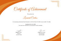 Free Certificate Of Achievement Template In Psd, Ms Word, Publisher in Editable Stock Certificate Template