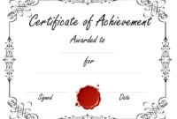 Free Customizable Certificate Of Achievement | Editable &amp;amp; Printable regarding Stunning Word Template Certificate Of Achievement