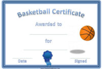 Free Editable Basketball Certificates | Customize Online &amp;amp; Print At Home pertaining to Basketball Tournament Certificate Template
