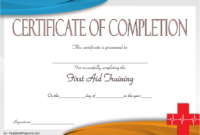 Free First Aid Training Certificate Template 1 | Certificate Template in Firefighter Training Certificate Template