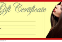 Free Free Printable Hair Salon Gift Certificate Template In 2021 | Gift for Hair Salon Gift Certificate Templates