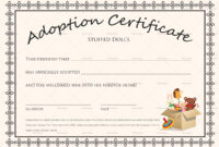 Free Printable Blank Baby Birth Certificates Templates Throughout Blank regarding Dog Birth Certificate Template Editable