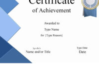 Free Printable Certificate Of Achievement | Customize Online inside Certificate Of Accomplishment Template Free
