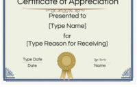 Free Printable Certificate Of Appreciation Template | Customize Online with Certificate Of Appreciation Template Word