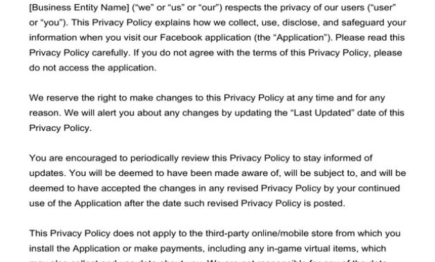 Free Privacy Policy Templates | Website, Mobile, Fb App | Termly with regard to Free Ecommerce Privacy Policy Template