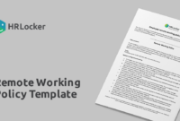 Free Remote Working Policy Template inside Working Remotely Policy Template