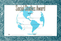 Free Science Achievement Award Certificate Templates In 2021 | Awards for Social Studies Certificate Templates