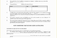 Free Separation Agreement Template Of Mon Law Separation Agreement pertaining to Professional Separation Of Duties Policy Template