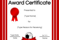 Free Soccer Certificate Maker | Edit Online And Print At Home for Tennis Participation Certificate