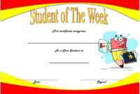 Free Student Of The Year Award Certificate Templates In 2021 | Student regarding Stunning Star Of The Week Certificate Template