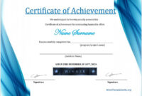 Fresh Word Certificate Of Achievement Template – Thevanitydiaries throughout Stunning Word Template Certificate Of Achievement