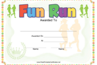 Fun Run Award Certificate Template Download Printable Pdf | Templateroller within Running Certificates Templates Free