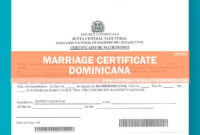 Get A Marriage Certificate (Template Dominica) within Free Marriage Certificate Translation Template