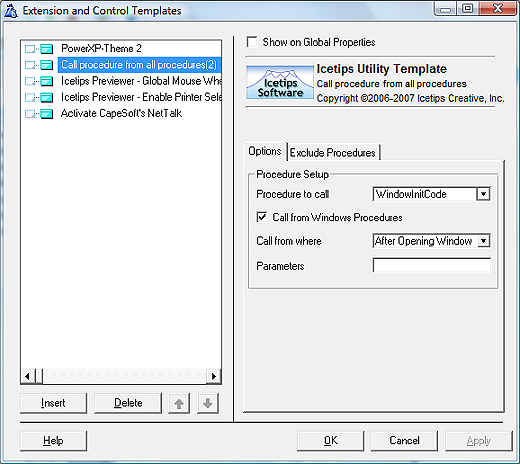 Globally Call Procedure Template In Icetips Utilities For Clarion with regard to Free On Call Policy Template